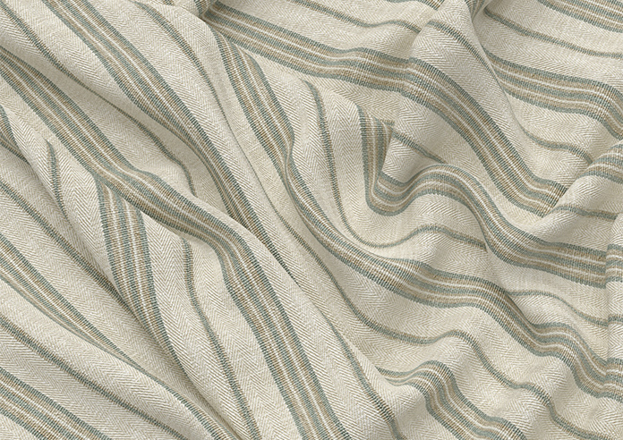 Santorini Stripe, Seaglass - Roman Blind - Image 4